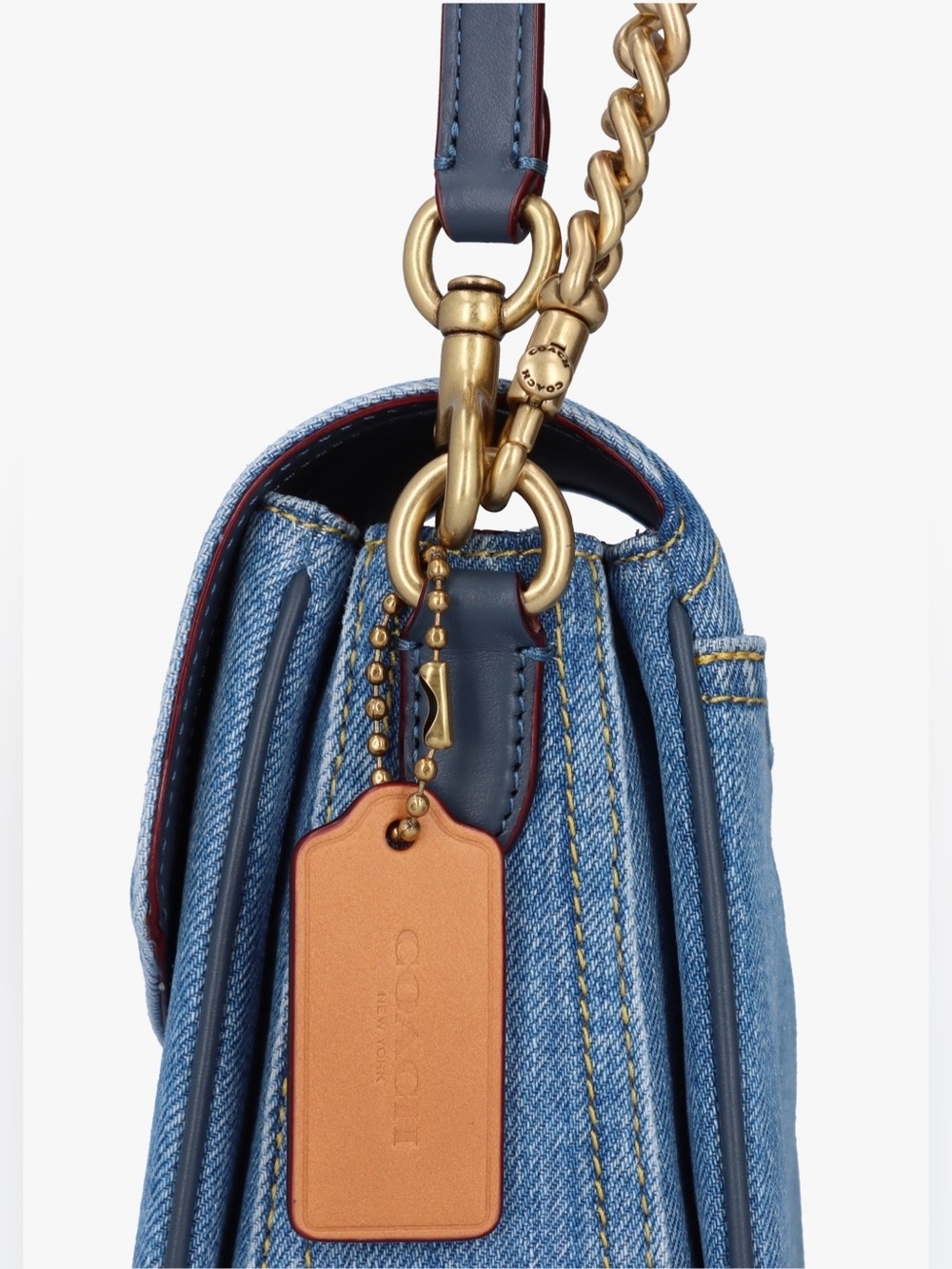 Authentic COACH Cassie 19 Crossbody in Indigo Denim CR662 | NWT - Picture 7 of 14